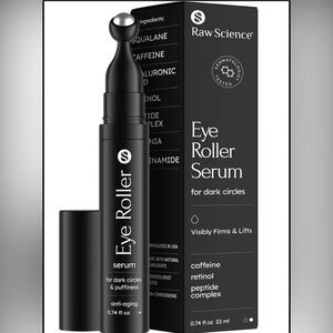 Raw Science Eye Roller Serum – Anti-Aging for Dark Circles & Puffiness 0.74 oz